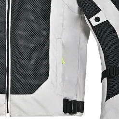 R-TECH SPIRAL MESH GIACCA DI MOTO IN TESSUTO UOMO GHIACCIO NERO GIALLO