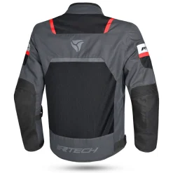 R-TECH SPIRAL MESH GIACCA DI MOTO IN TESSUTO UOMO NERO ROSSO ANTRACITE