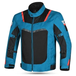 R-TECH SPIRAL MESH GIACCA DI MOTO IN TESSUTO UOMO AZZURRO NERO ROSSO