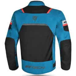 R-TECH SPIRAL MESH GIACCA DI MOTO IN TESSUTO UOMO AZZURRO NERO ROSSO