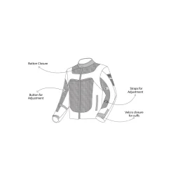 R-TECH SPIRAL MESH GIACCA DI MOTO IN TESSUTO UOMO AZZURRO NERO ROSSO