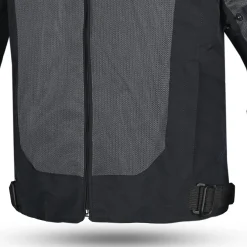 R-TECH SPIRAL MESH GIACCA DI MOTO IN TESSUTO UOMO GRIGIO NERO ROSSO