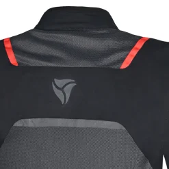 R-TECH SPIRAL MESH GIACCA DI MOTO IN TESSUTO UOMO GRIGIO NERO ROSSO