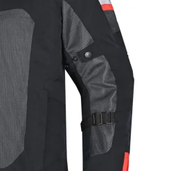 R-TECH SPIRAL MESH GIACCA DI MOTO IN TESSUTO UOMO GRIGIO NERO ROSSO