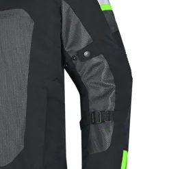 R-TECH SPIRAL MESH GIACCA DI MOTO UOMO IN TESSUTO NERO GRIGIO VERDE FLUO