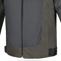 R-TECH SPIRAL MESH GIACCA DI MOTO UOMO IN TESSUTO BEIGE GRIGIO ROSSO