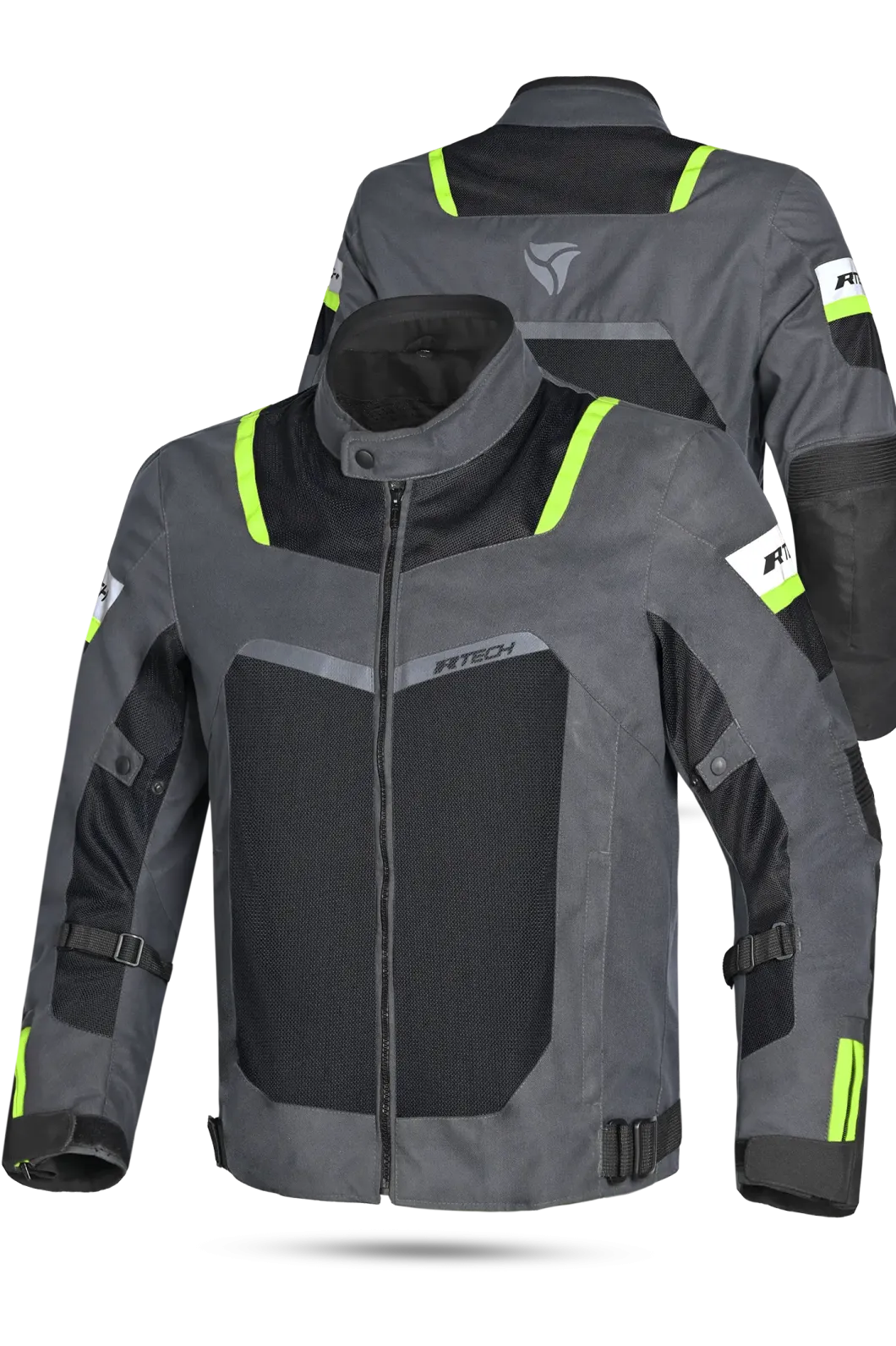 R Tech Spiral Mesh Gray Black Fluo Yellow