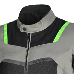 R Tech Spiral Mesh Motorcycle Jacket Ice Grey Amarill