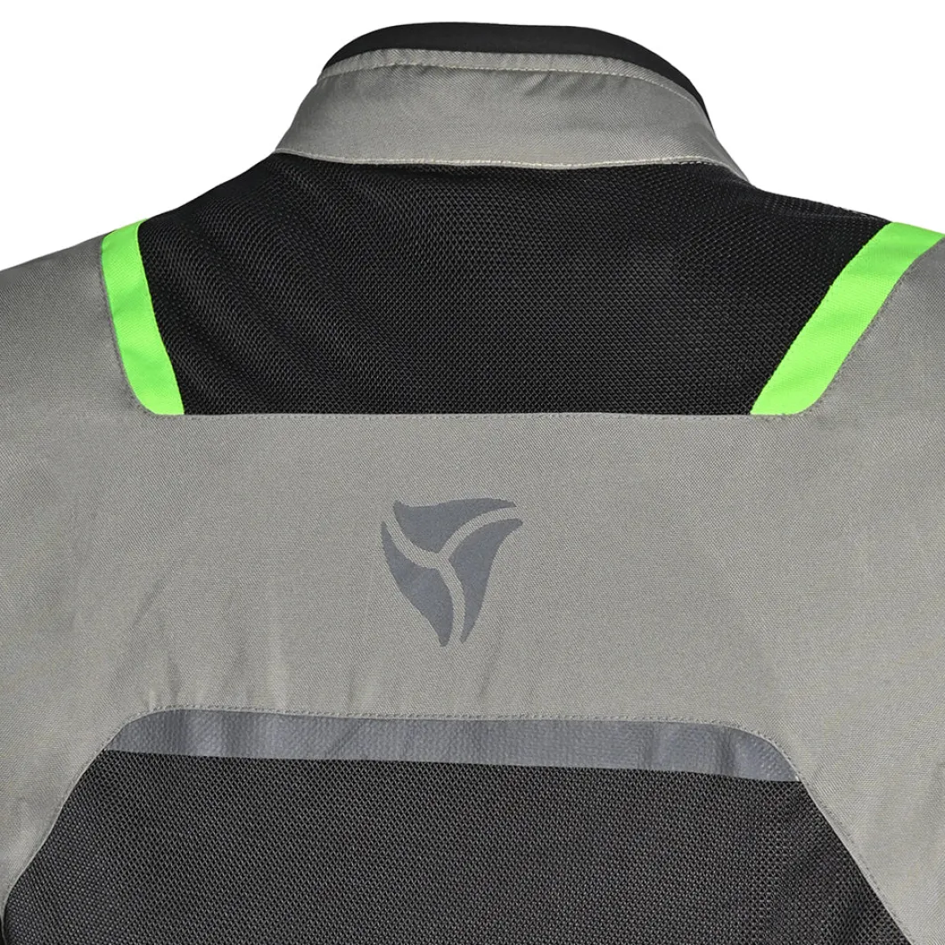 R Tech Spiral Mesh Motorcycle Jacket Ice Grey Amarill