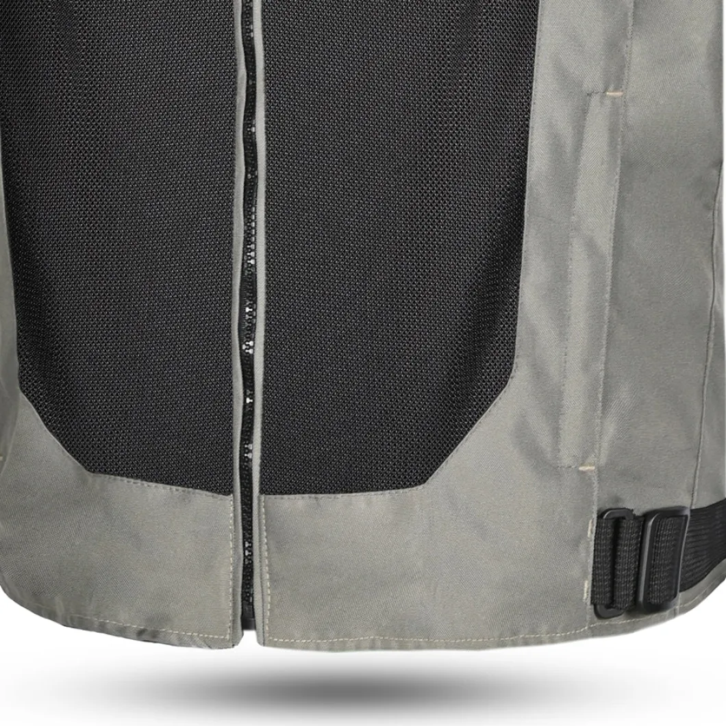 R Tech Spiral Mesh Motorcycle Jacket Ice Grey Amarill