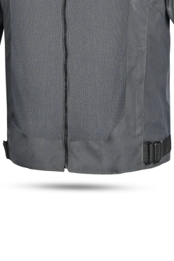 R-Tech Spiral Mesh Summer Fabric Motorcycle Jacket - Grey/Black/Green