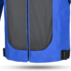 R-Tech Spiral Mesh Summer Fabric Motorcycle Jacket BLUE/GREY/RED
