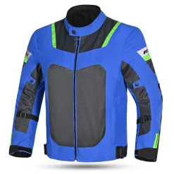 R-Tech Spiral Mesh Summer Jacket Fabric Motorcycle Blue Grey Green