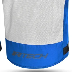 R-Tech Spiral Mesh Summer Motorcycle Jacket Fabric Ice Blue Red