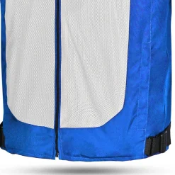 R-Tech Spiral Mesh Summer Motorcycle Jacket Fabric Ice Blue Red