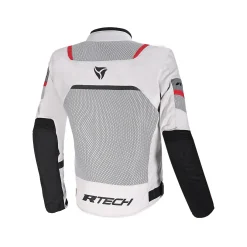 R-Tech Spiral Mesh Summer Motorcycle Jacket - Ice/Black/Red