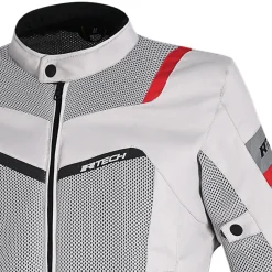 R-Tech Spiral Mesh Summer Motorcycle Jacket - Ice/Black/Red