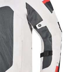 R-Tech Spiral Mesh Summer Motorcycle Jacket - Ice/Black/Red