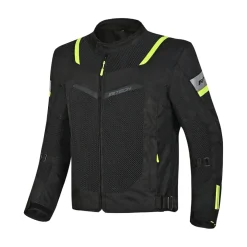 R-TECH Spiral Motorcycle Jacket Black Yellow