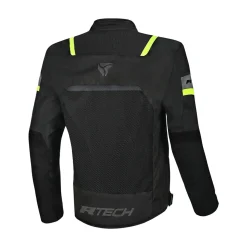 R-TECH Spiral Motorcycle Jacket Black Yellow