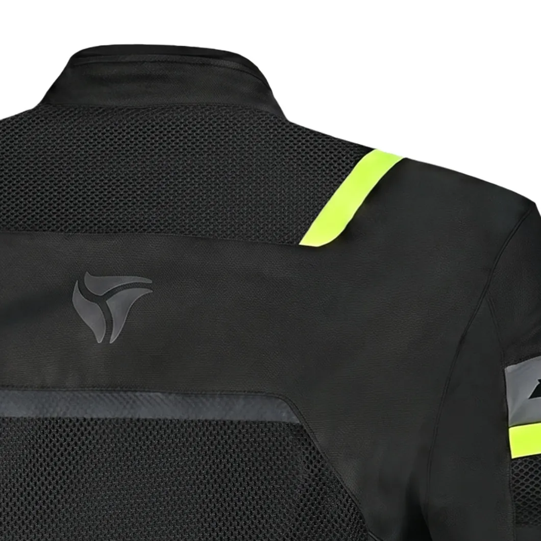 R-TECH Spiral Motorcycle Jacket Black Yellow