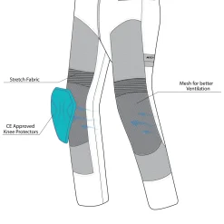 R-TECH SPIRAL SUMMER TROUSERS BLACK/ICE