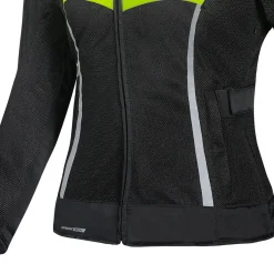R-TECH SUPER LITE MESH DONNA GIACCA DI MOTO ESTIVI NERO F,GIALLO