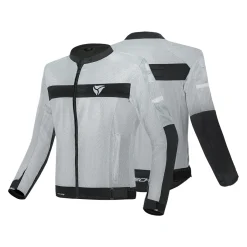 R-TECH SUPER LITE MESH GIACCA DI MOTO ESTIVI GRIGIO NERO