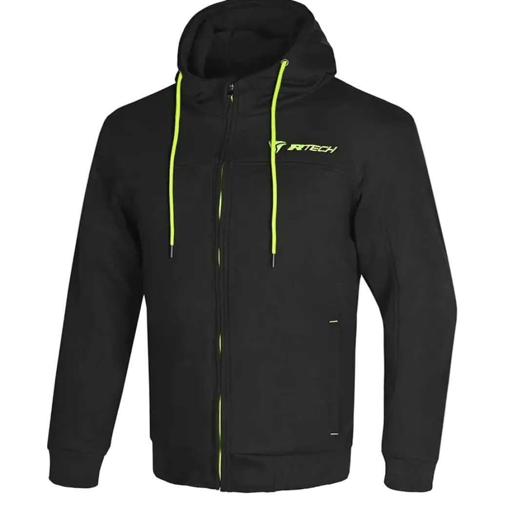 R-TECH Suspension Protective Hooded Sweatshirt Black/Yellow