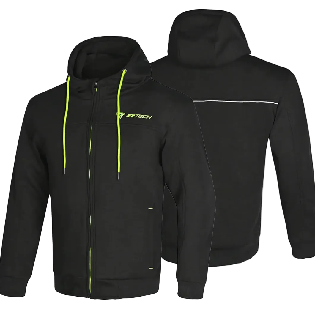 R-TECH Suspension Protective Hooded Sweatshirt Black/Yellow