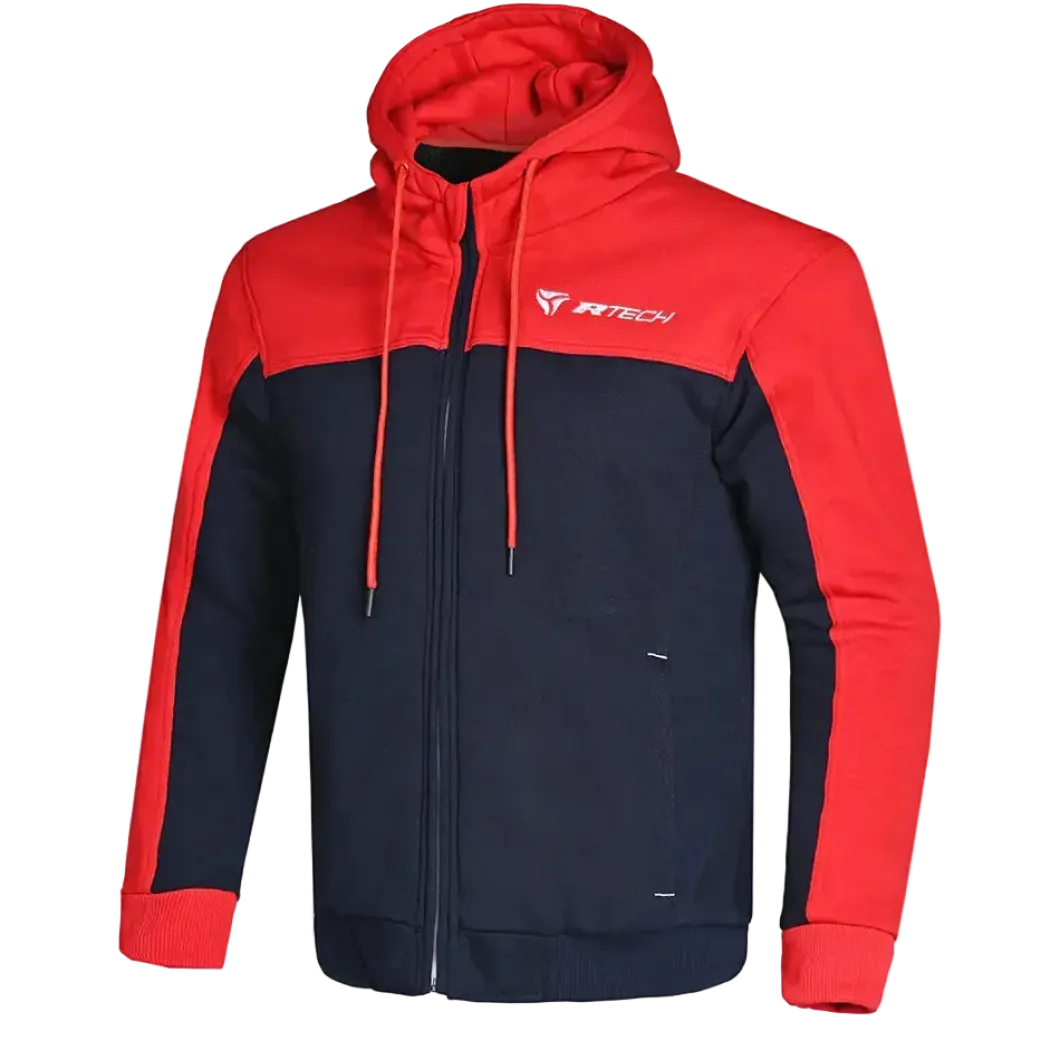 R-TECH – Suspension Protective Hooded Sweatshirt Blue/Red