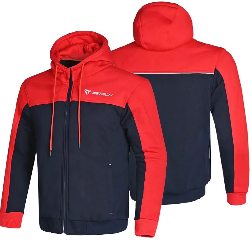 R-TECH – Suspension Protective Hooded Sweatshirt Blue/Red