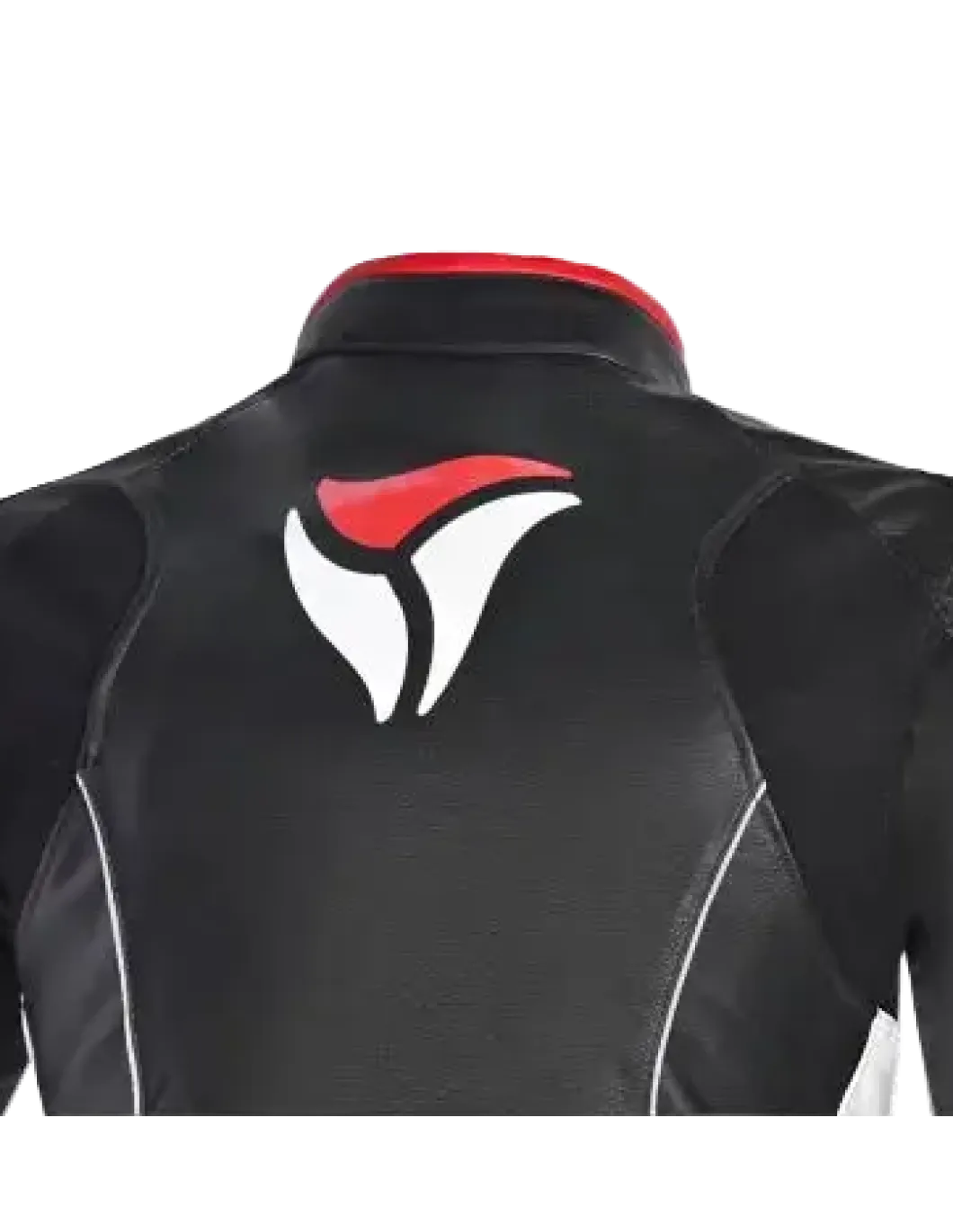 R-TECH - Tom Rider Women's Leather Jacket Black/White/Red