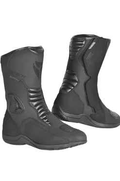 R-Tech Trojan Lunar Black Motorcycle Touring Boots
