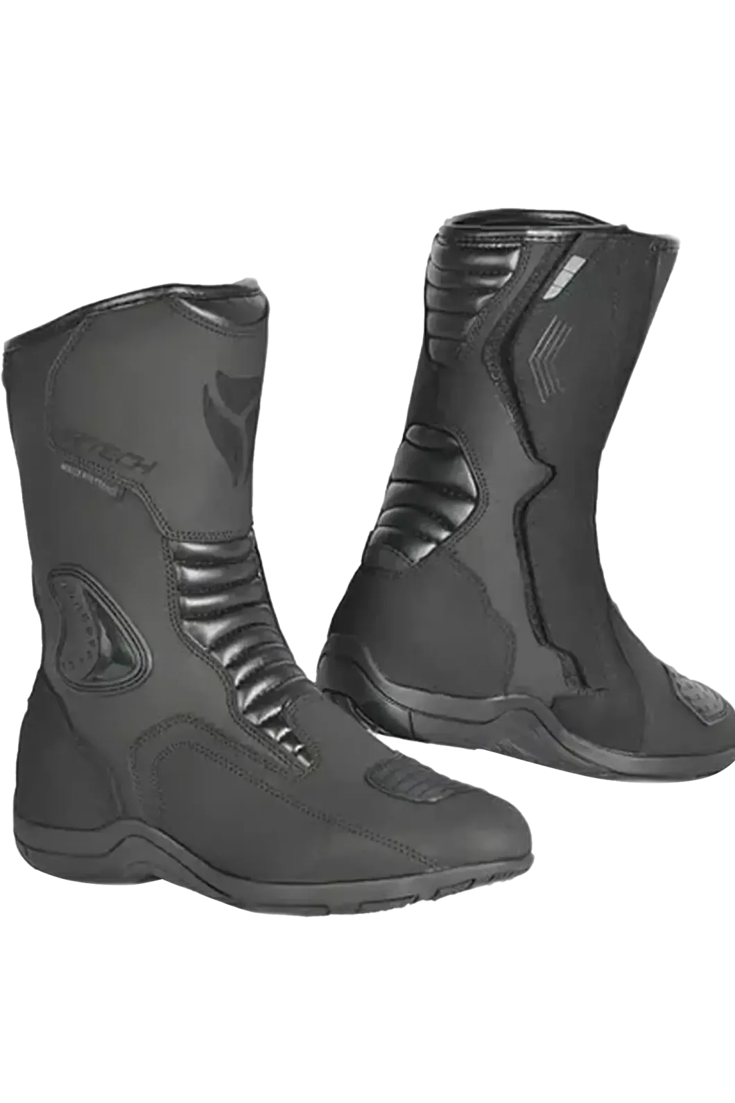 R-Tech Trojan Lunar Black Motorcycle Touring Boots