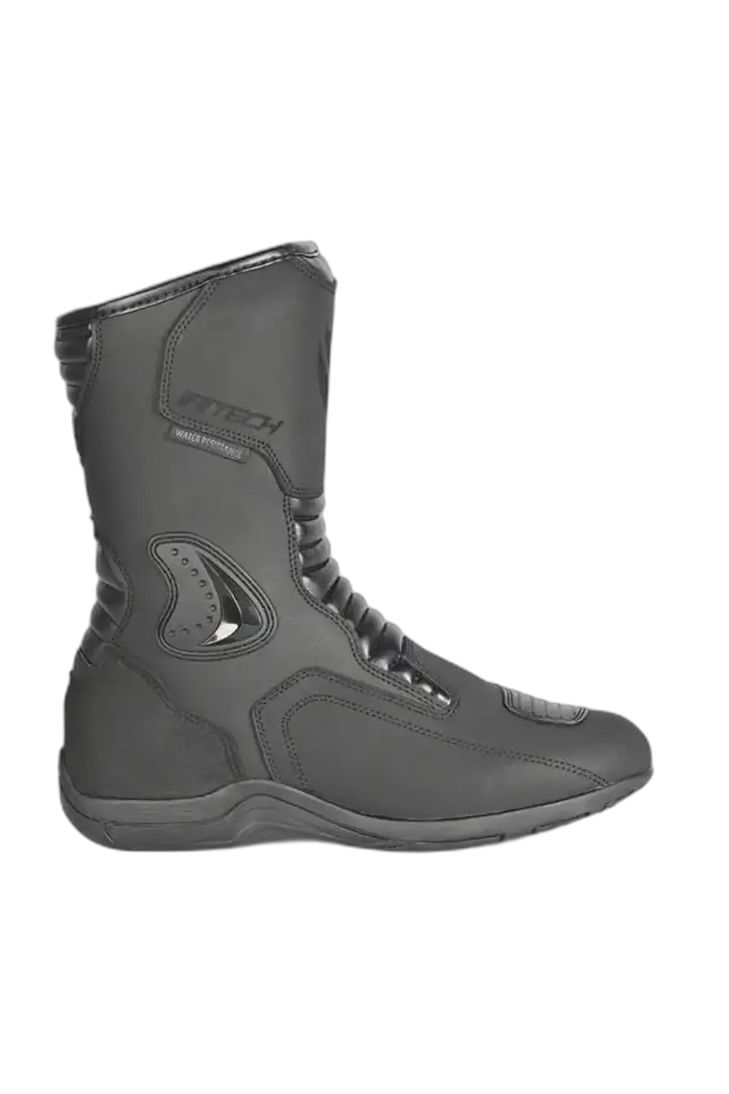 R-Tech Trojan Lunar Black Motorcycle Touring Boots
