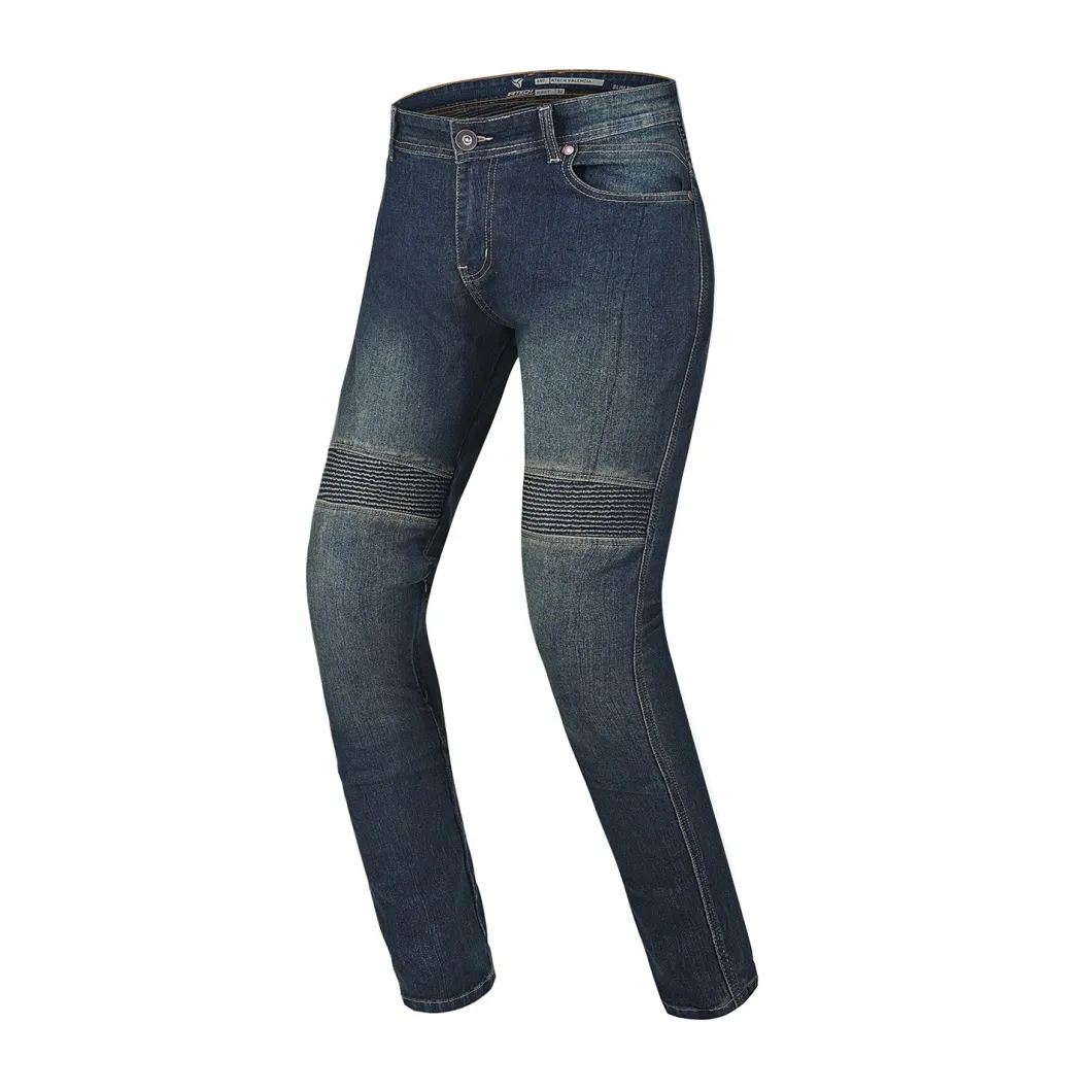 R-TECH VALENCIA JEANS DI MOTO DONNA BLU VINTAGE SPRAY