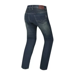 R-TECH VALENCIA JEANS DI MOTO DONNA BLU VINTAGE SPRAY