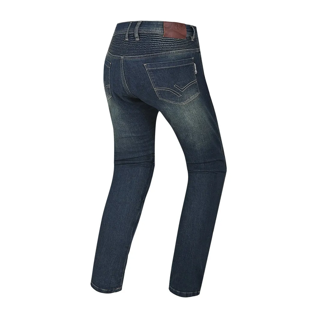 R-TECH VALENCIA JEANS DI MOTO DONNA BLU VINTAGE SPRAY