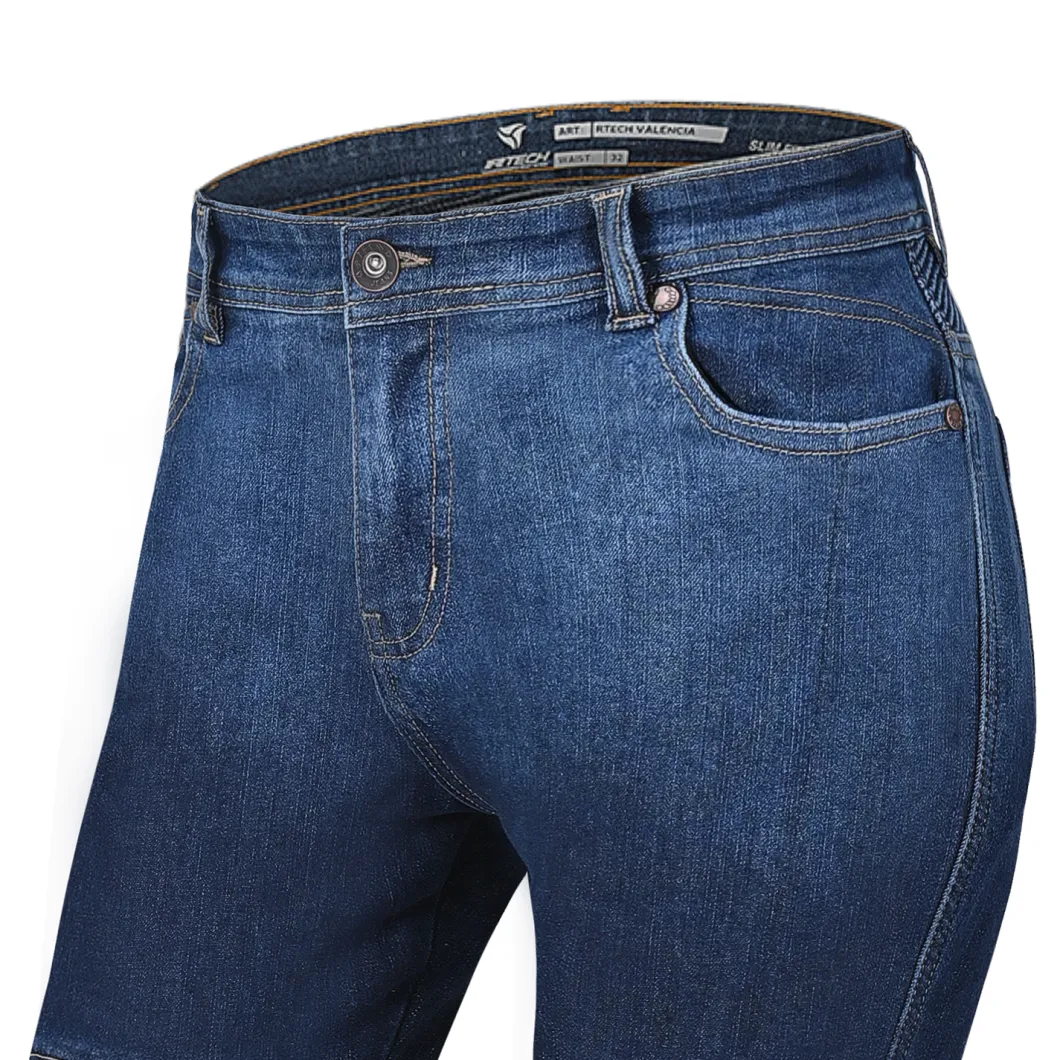 R-TECH VALENCIA JEANS DI MOTO DONNA BLU SCURO SPRAY