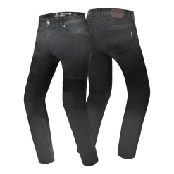 R-TECH VALENCIA JEANS DI MOTO UOMO 32L NEGRO SPRAY