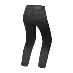 R-TECH VALENCIA JEANS DI MOTO UOMO 32L NEGRO SPRAY