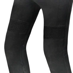 R-TECH VALENCIA JEANS DI MOTO UOMO 32L NEGRO SPRAY