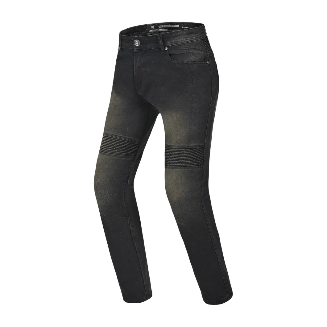 R-TECH VALENCIA JEANS DI MOTO UOMO 32L NEGRO KHAKI TINT SPRAY