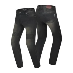 R-TECH VALENCIA JEANS DI MOTO UOMO 32L NEGRO KHAKI TINT SPRAY