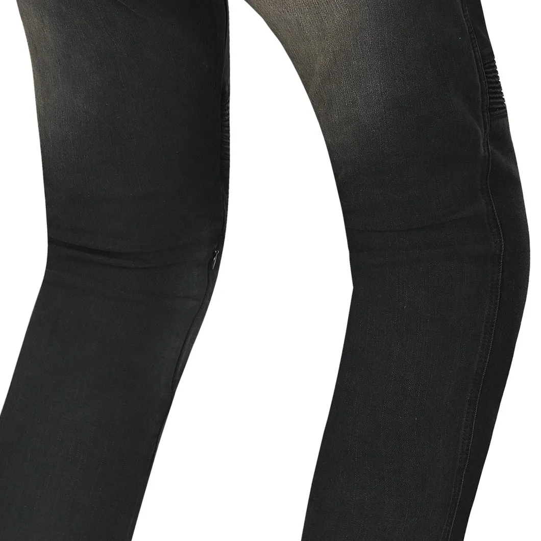 R-TECH VALENCIA JEANS DI MOTO UOMO 32L NEGRO KHAKI TINT SPRAY