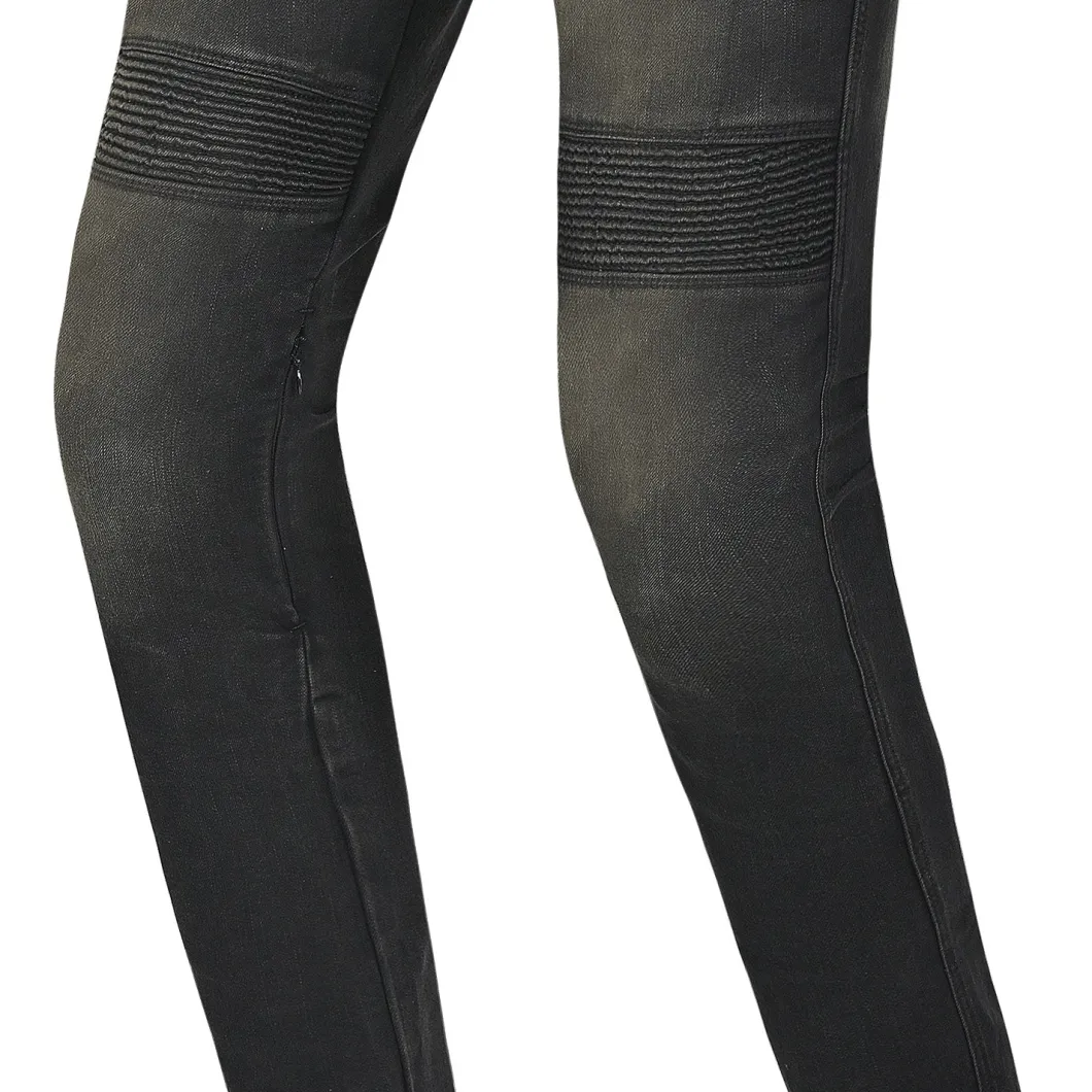 R-TECH VALENCIA JEANS DI MOTO UOMO 32L NEGRO KHAKI TINT SPRAY