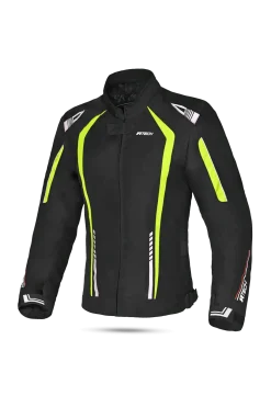 R-TECH - Women's Marshal Fabric Jacket Black/Fluorescent Yellow