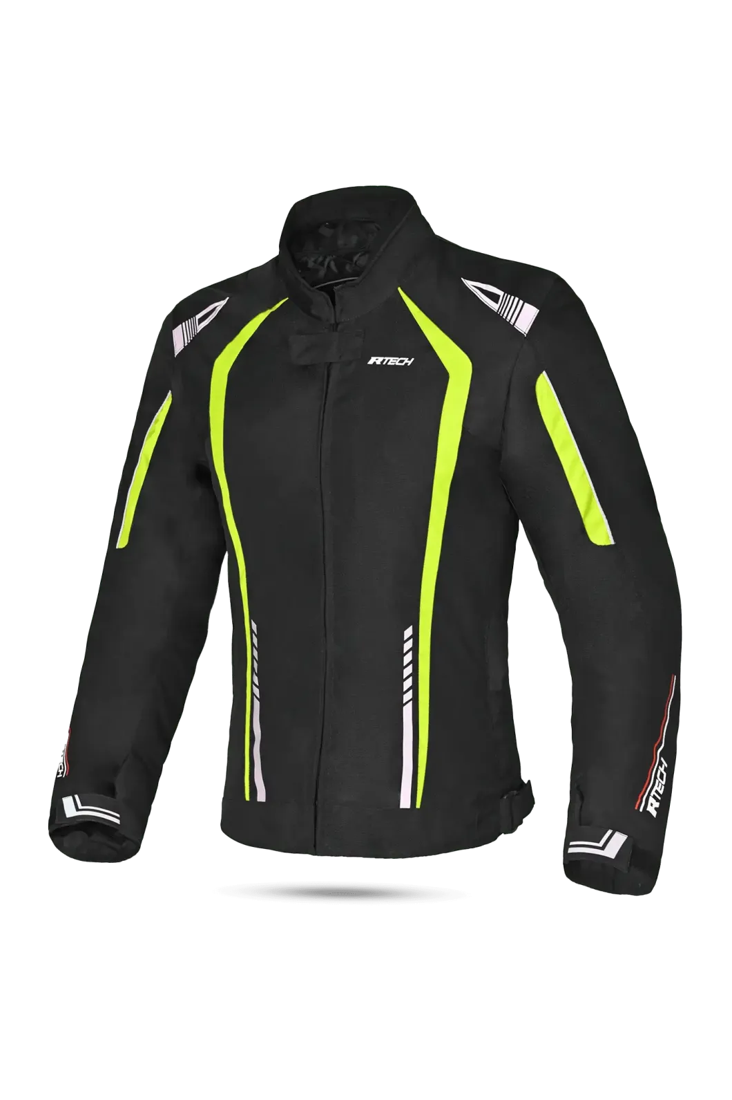 R-TECH - Women's Marshal Fabric Jacket Black/Fluorescent Yellow