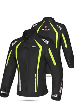 R-TECH - Women's Marshal Fabric Jacket Black/Fluorescent Yellow